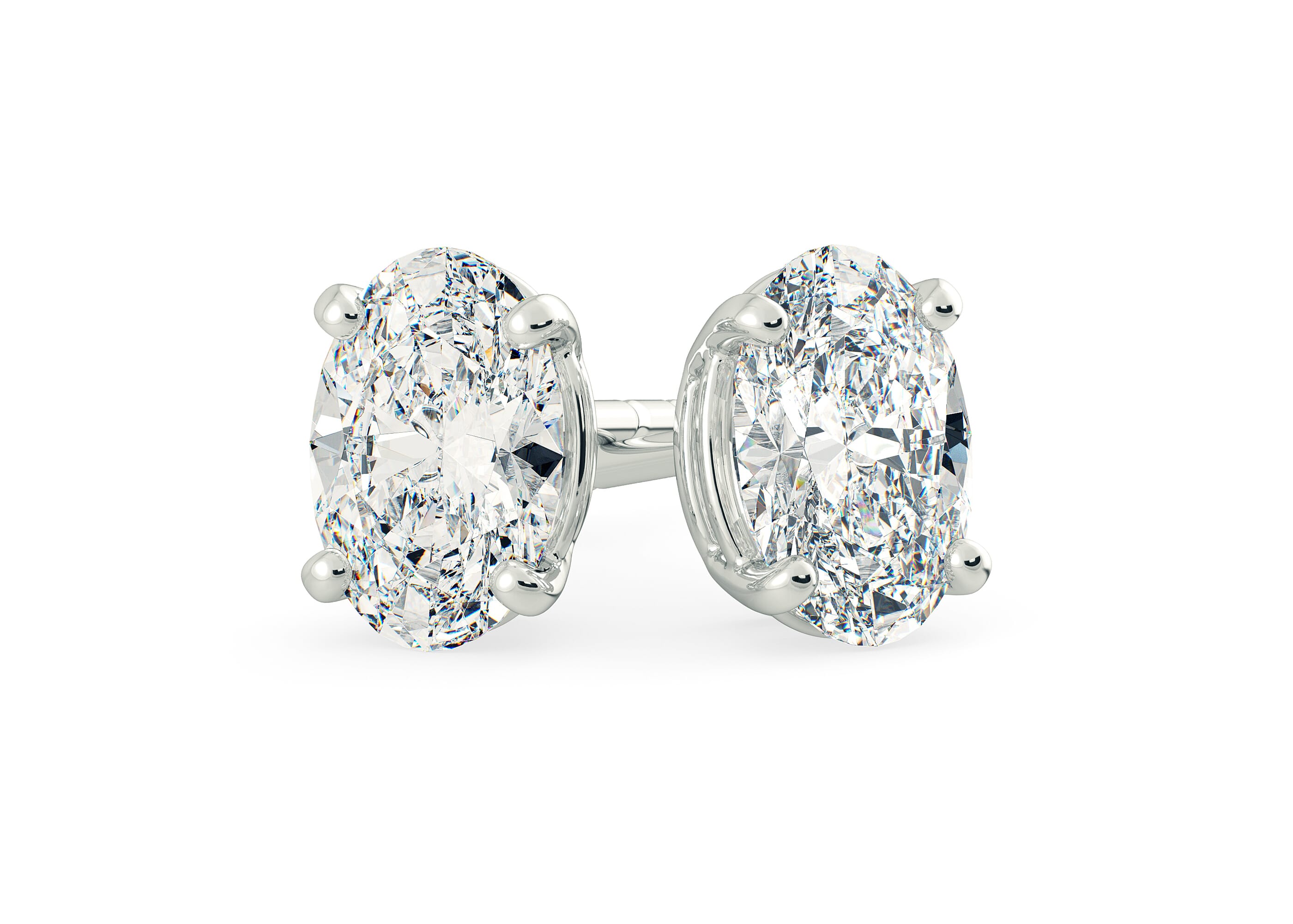 flat diamond earrings