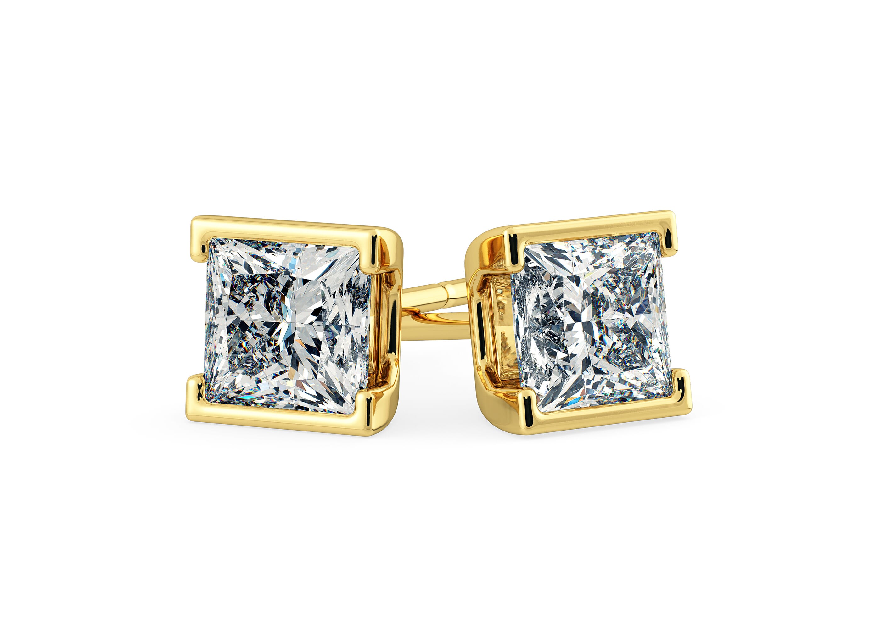 Princess Cut Diamond Earrings Quality Diamonds