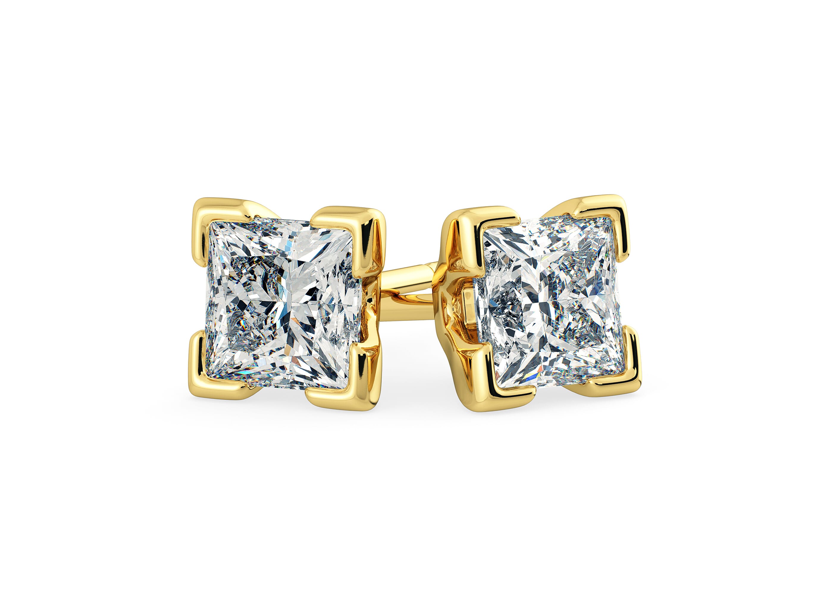 Princess Cut Diamond Earrings Quality Diamonds