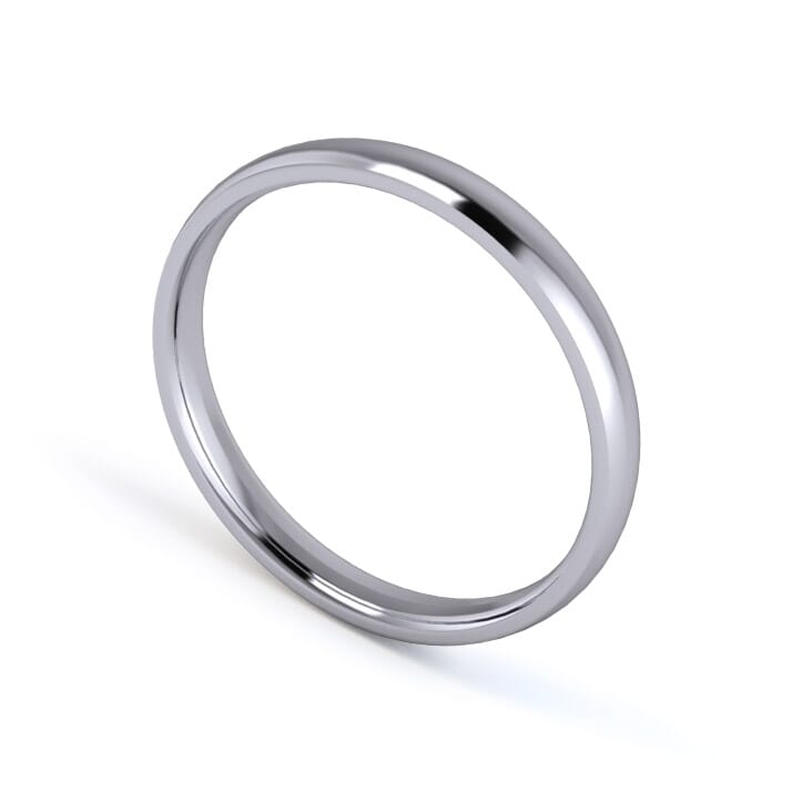 Traditional Court Flat Edge Wedding Rings